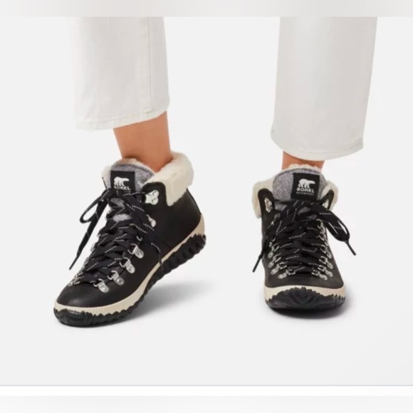 SOREL - Women's Out ‘N About Plus Conquest Waterproof Suede Boot Size 7 Faux Fur - Picture 2 of 16